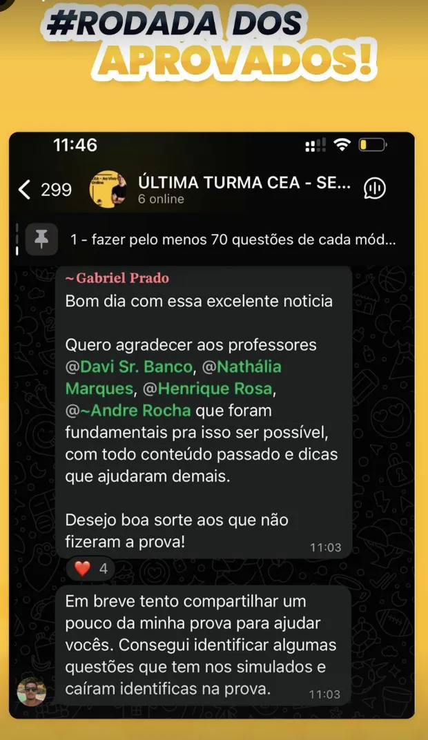 Print de aprovação 9