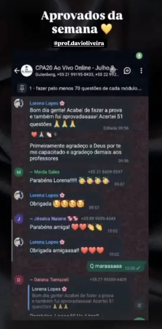 Print de aprovação 8